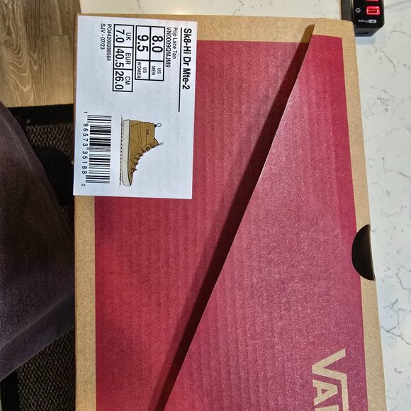 VANS Sk8-Hi DR MTE-2 Waterproof Hiking Boots TAN SIZE 8 MENS WOMENS 9.5 NEW - Picture 9 of 13